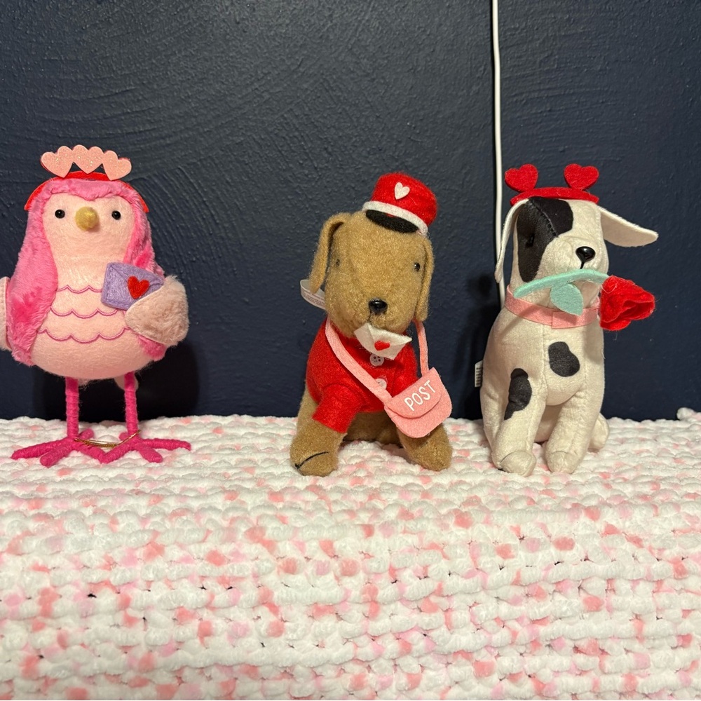Valentine's Day Target Bird and Bullseye Dogs